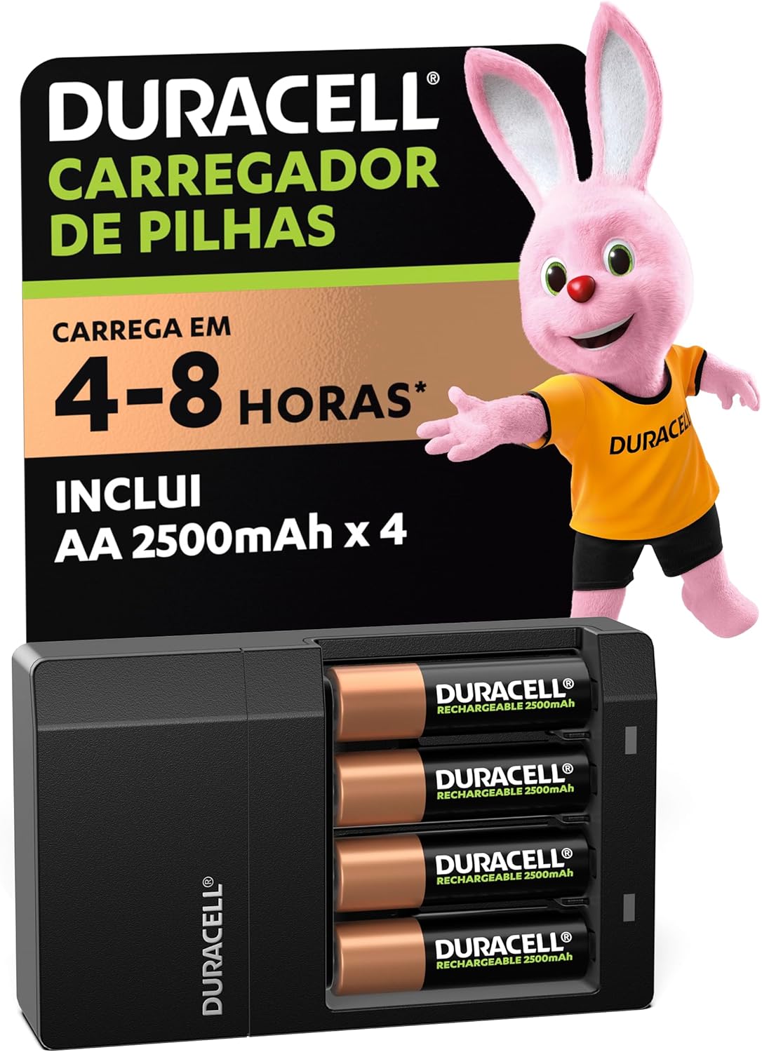 Pilhas Recarregáveis com Carregador
